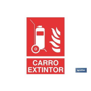 Carro Extintor Pictograma + Texto