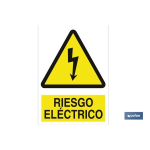 Riesgo eléctrico. El diseño de la señal puede variar, pero en ningún caso se variará el significado de la misma.