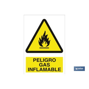 Peligro gas inflamable