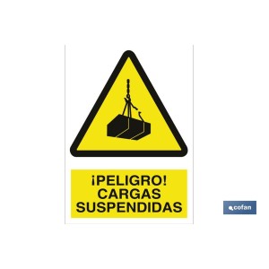 ¡Peligro! cargas suspendidas