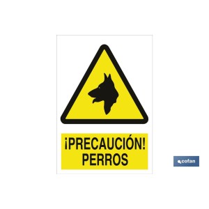 ¡Precaución! perros