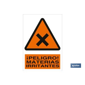 ¡Peligro! materias irritantes