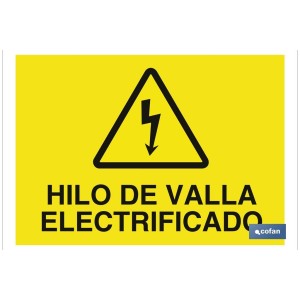 Hilo de valla electrificado