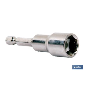 Adaptador de taladro 1/4 imantado para tornillos | Alojamiento del tornillo imantado | Medidas desde SW 5 hasta SW 13 mm