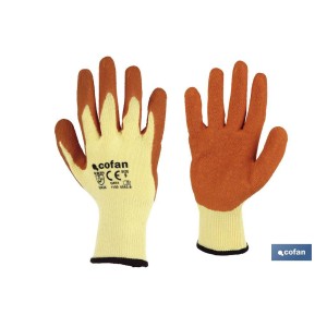 Guantes de tela y palma de látex | Adherencia correcta y resistentes | Ideales para trabajos manuales | Cómodos y adaptables