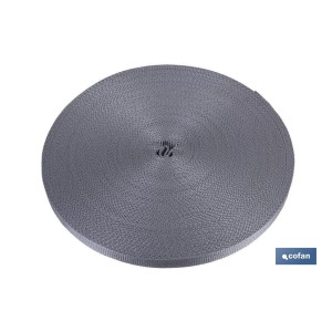 Rollo cinta persiana 14mm x 50m gris