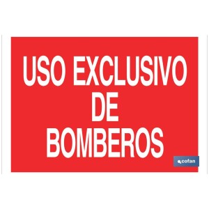 Uso exclusivo Bomberos. El diseño de la señal puede variar, pero en ningún caso se variará el significado de la misma.