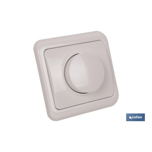 Regulador de luz de empotrar | Modelo Pacific | 16 A - 250 V - 500 W | Color blanco