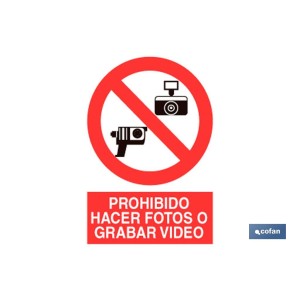 Prohibido fotos y video