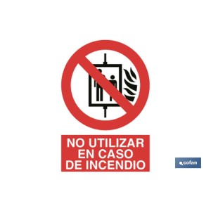 Prohibido usar en incendios