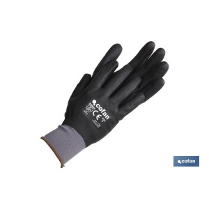 Guantes 100 % impregnados de nitrilo | Ideal para automoción, construcción y manipulación de aceites | Cómodos y seguros