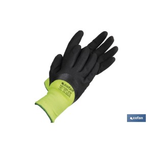 Guantes impregnados en nitrilo con espuma protectora contra el frío | Ideales para actividades a baja temperatura