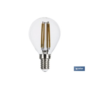 Bombilla Led Esférica Filamento E14