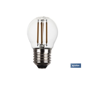 Bombilla Led Esférica Filamento E27