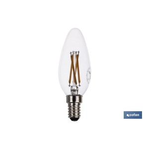 Bombilla Led Vela Filamento