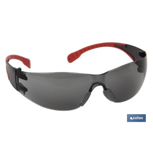 Gafas protectoras de seguridad super ligeras | Con lente oscura | Mayor protección y seguridad en el trabajo