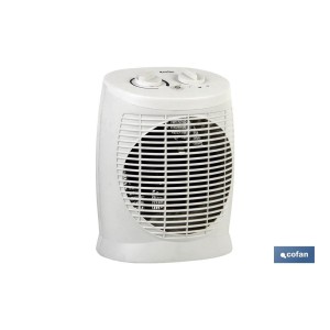 Termo ventilador Eléctrico | Modelo Estonia | Doble Función de Calor 1000 - 2000 W | Termostato Regulable