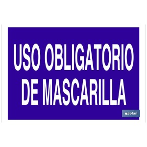 Uso obligatorio de mascarilla Texto