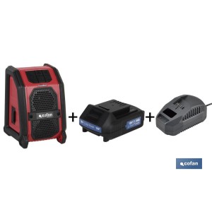 Pack Altavoz Bluetooth + Batería 1.5Ah + Cargador