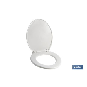 Tapa WC | Medidas 41.9 x 34.7 cm | Fabricada en Polipropileno Blanco