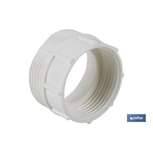 Adaptador Convertidor 1 1/2 macho - 1 1/4 hembra | Para aplicar a tubo flexible | Accesorio de Fontanería