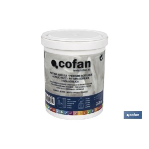 Pintura Acrílica para Baño y Cocina | Bote de 750 ml | Color Blanco