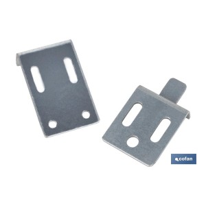 Set Colgador de Escuadra para Espejos | Medida: 30 mm | Acero Galvanizado