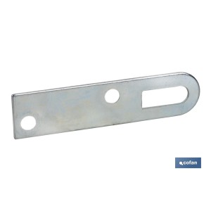 Chapa Colgador para Sujeción | Medida: 17 x 70 mm | Acero Galvanizado