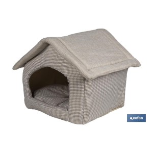 Casita de tela para Mascotas | Casa Portátil Lavable | Medida exterior: 47 x 39 x 42 cm