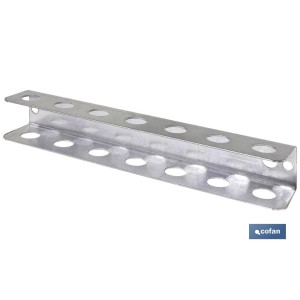 Soporte para destornilladores | Adecuado para panel de herramientas | Material: acero galvanizado | Longitud: 220 mm