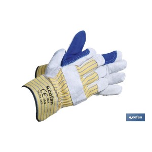 Guantes de serraje americano reforzados | Especiales para carga y descarga | Diseño industrial y resistente