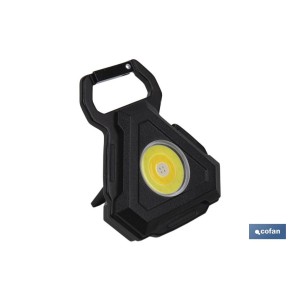 Linterna pequeña Cob Led Recargable | Mini linterna led con gancho para colgar e imán extra fuerte