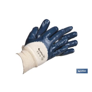 Guantes de nitrilo azules | Revestimiento impermeable y no absorbente | Larga duración y resistentes