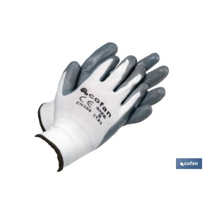 Guantes 100 % de poliéster | Impregnados para mayor seguridad | Flexibles | Protección y confort | Sin costuras