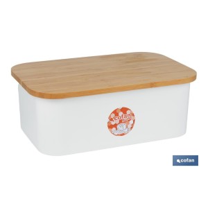 Panera con tapa de bambú | Diseño minimalista | Capacidad: 6,5 l | Perfecta para conservar pan fresco | Disponible en diferente