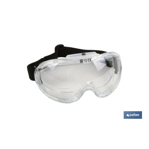 Gafas de Protección contra Proyecciones | Confortables y Ligeras | Ajuste con Goma | Protección UV | 12 Unidades