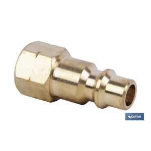 Conector de aire rosca hembra 1/2 de Gran caudal | Acoplador rosca hembra BSP 1/2”de gran caudal para instalaciones neumáticas