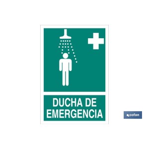 Ducha Emergencia imagen + texto