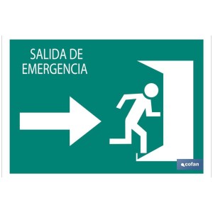 Salida emergencia Derecha Texto