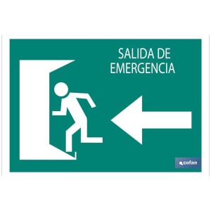 Salida emergencia Izquierda texto