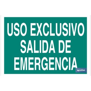 Uso Exclusivo Salida de Emergencia