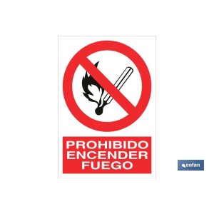 Prohibido encender fuego