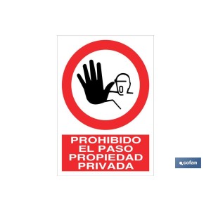 Prohibido el paso propiedad privada