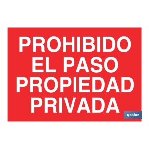 Prohibido el paso propiedad privada