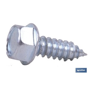 Tornillo Roscachapa Cabeza Hexagonal con Arandela Estampada Zincado