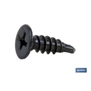 Tornillo Autotaladrante Cabeza Extraplana Phillips Negro